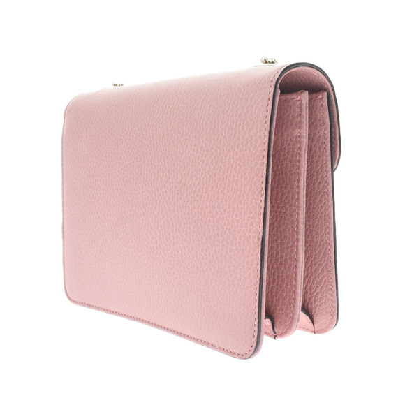 Gucci Interlocking Chain Outlet Dusty Pink Gold Hardware Leather Shoulder Bag - Picture 2 of 16